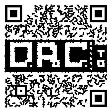 Joana — bold geometric QR sticker design